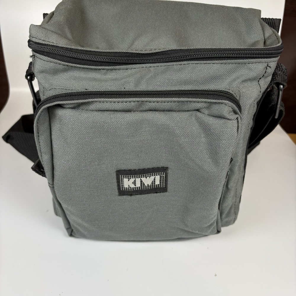 KIWI Paparazzi Zoom Camera Bag CB-726 Gray Padded Shoulder Strap Vintage